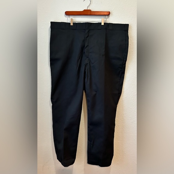DICKIES 874 ORIGINAL FIT WORK PANTS MENS 48 X 34 BLACK FLEX MOVEMENT - Picture 1 of 5